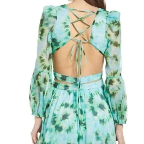 RAHI Willa Cutout Open Back Long Sleeve Dress NWT - Picture 3 of 12